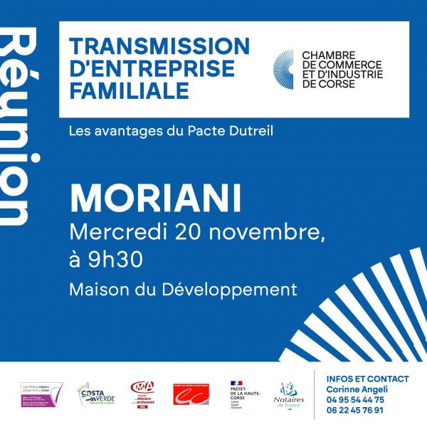 Réunion - Transmission d'entreprise familiale